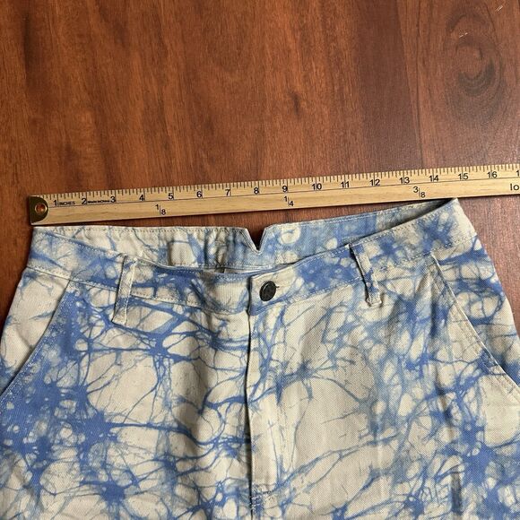 Rachel Comey x Target Size 10 Jeans Blue Marble Tie Dye High Rise - Picture 2 of 7